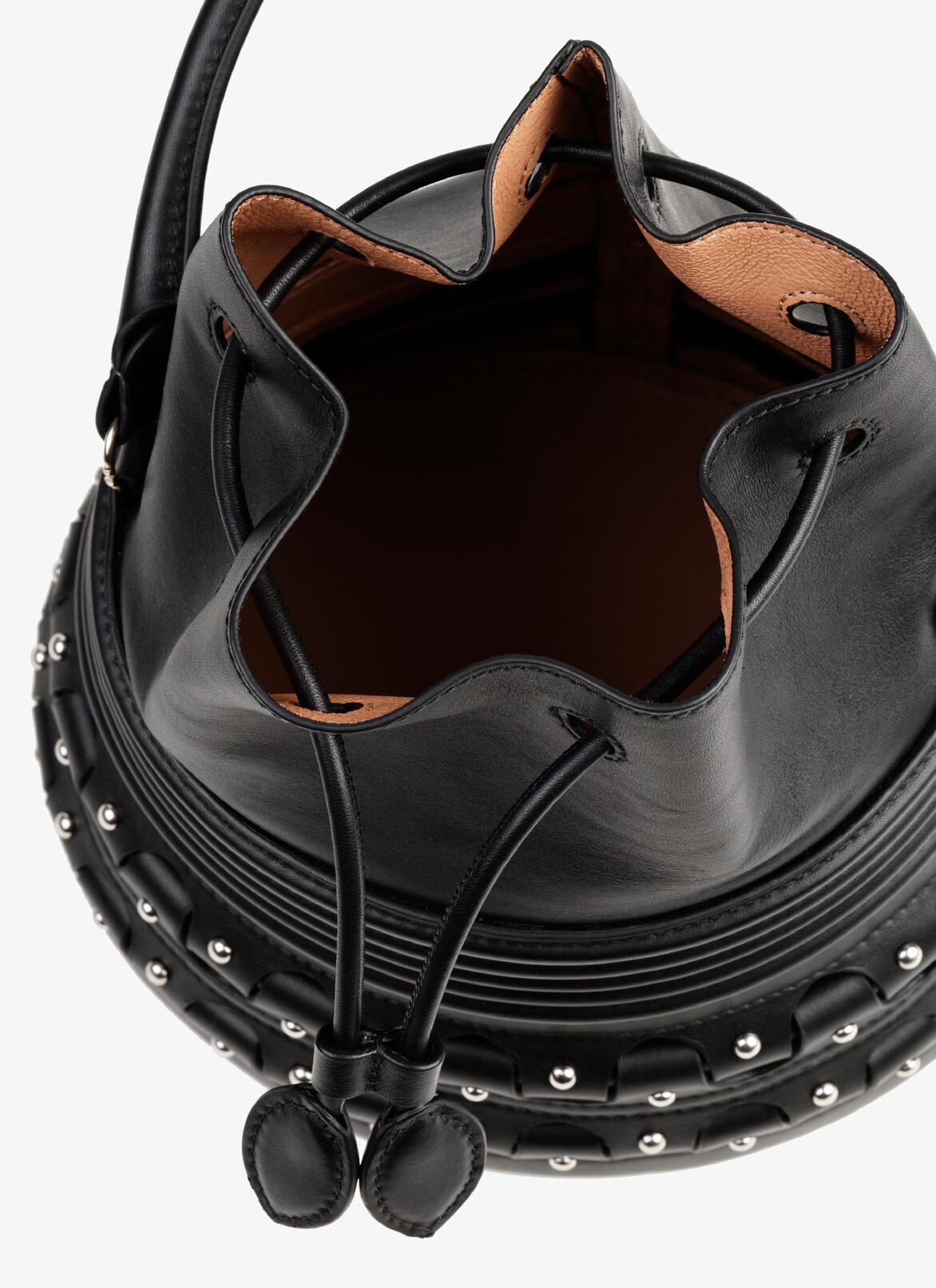 HINGE BUCKET CORSET 19 BAG ALAÏA BLACK HINGE BUCKET CORSET 19 BAG